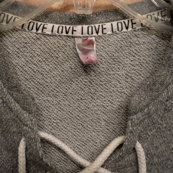 No Boundaries Long Sleeve Shoe String Lace Up Top Size XS - Picture 5 of 7